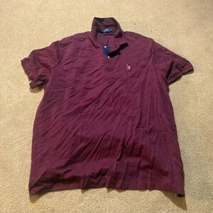 Red Polo Collared T-shirt
